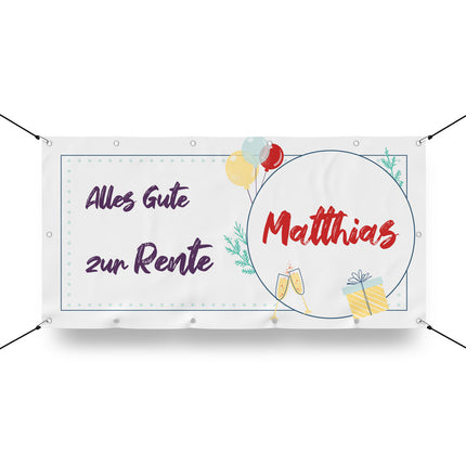 Banner Celebration - personalisieren mit Namen und Anlasstext