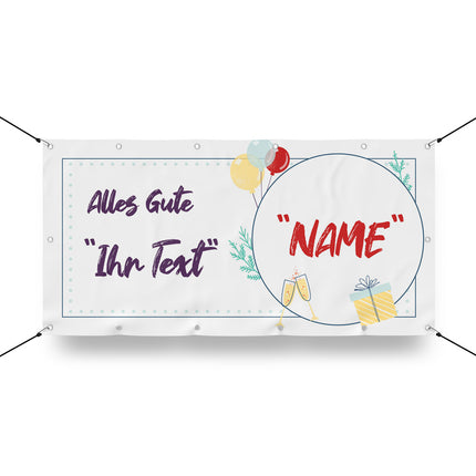 Banner Celebration - personalisieren mit Namen und Anlasstext