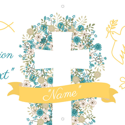 Banner Kommunion <br> personalisieren mit Namen & Text