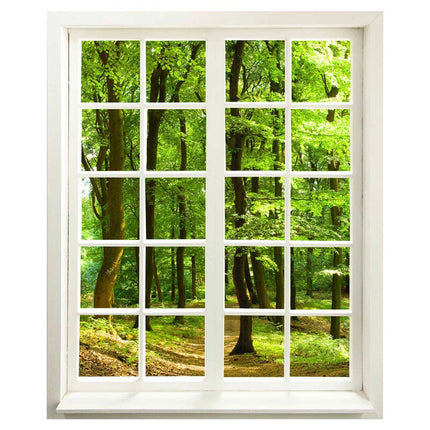 Wandtattoo - Fensterblick<br/>Wald