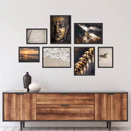 Poster-Set - 7 Poster - beidseitig<br/>"Meditation Yoga"