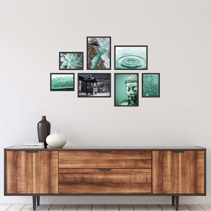 Poster-Set - 7 Poster - beidseitig<br/>"Meditation Yoga"