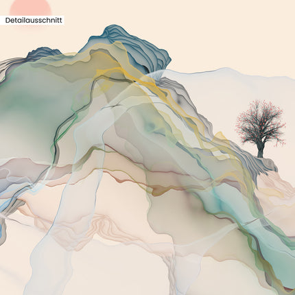 Leinwandbild "Abstrakte Tinten-<br/>landschaft"