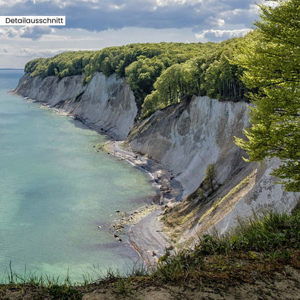 Leinwandbild Fensterblick "Meer und Bucht"