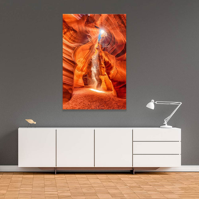 Leinwandbild "Sonnenstrahlen in den Canyon"