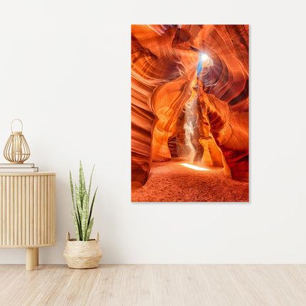 Leinwandbild "Sonnenstrahlen in den Canyon"