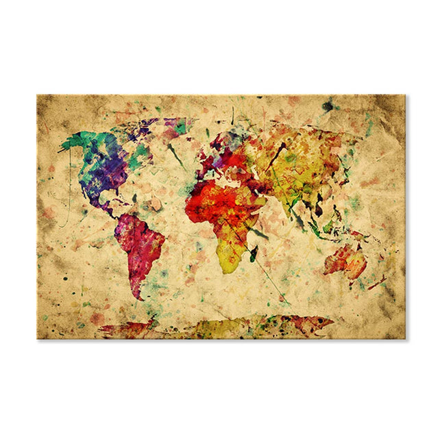 Leinwandbild "Vintage Weltkarte"