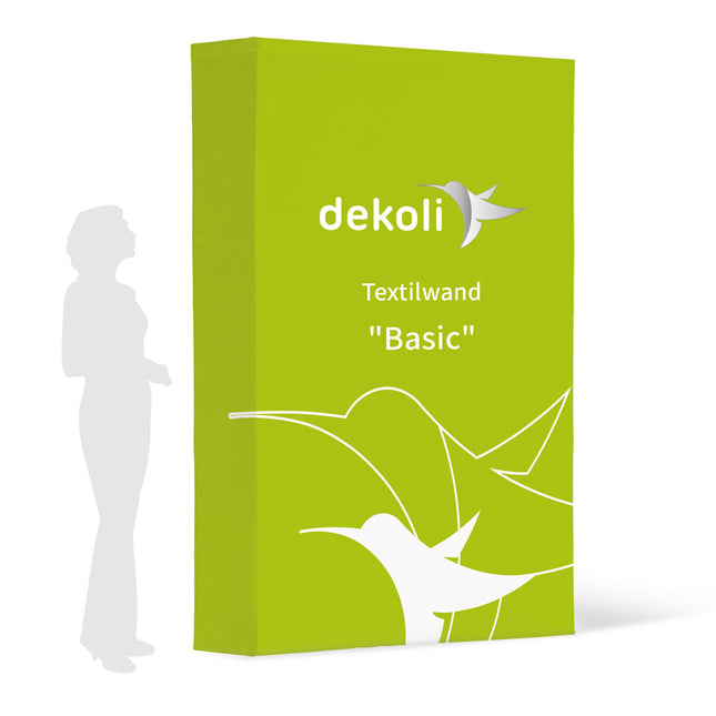 Textilwand „Basic“ mit Druck – Messe- & Eventwand in 4 Größen