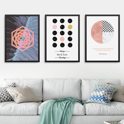 Poster zum Personalisieren moderne Grafiken Collage