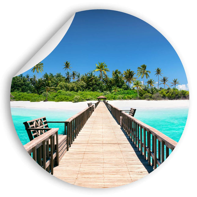 Wandsticker rund "Lagune" Hauptbild